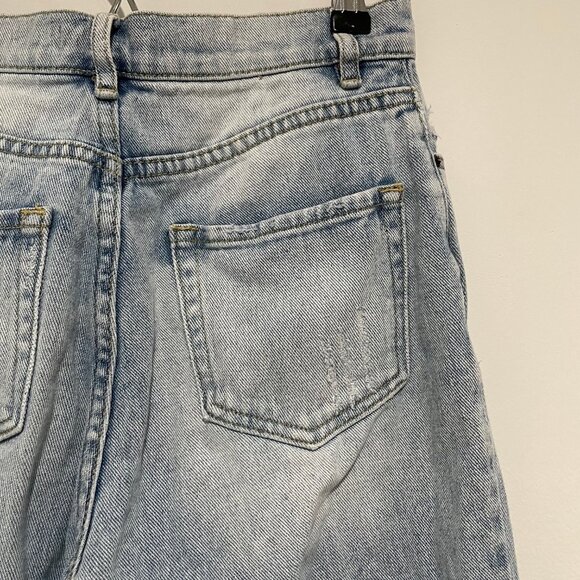 PacSun Los Angeles Denim Ripped Jeans High Rise Straight Size 24 - Picture 6 of 8